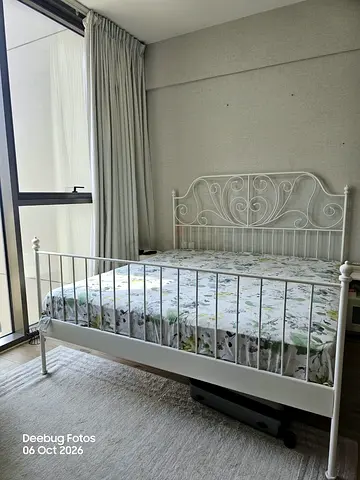 Ikea White King Size with Home Centre Mattress