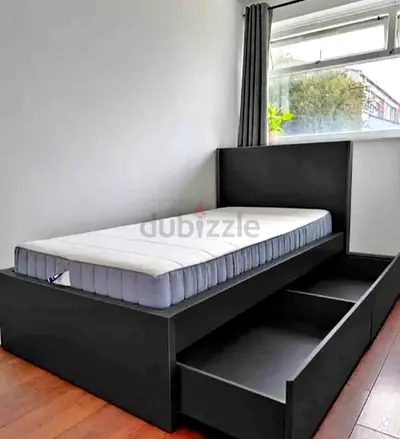 Ikea single size bed with mattress