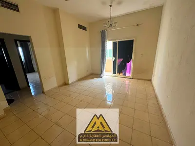 Annual Rent | Al Nuaimiya 2, Ajman: 1BR, 2 baths, central AC. AED 27,000/year. Pay in 4 or 6 installments. Cheque deposit.