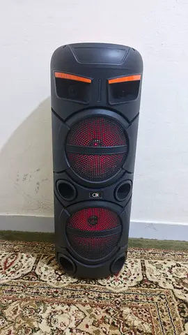 OBK BT-8810 Dual 8" Portable Bluetooth Party Speaker with Wireless Mic – Like New