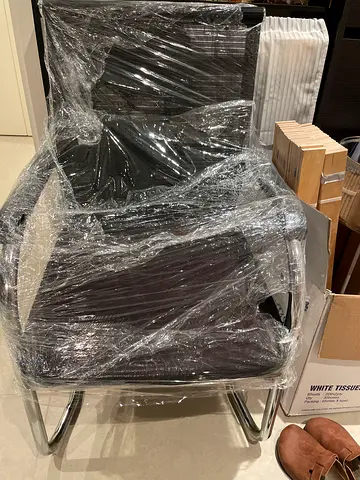 modern chrome frame dining/office chairs (black)