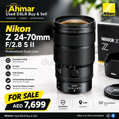 Nikon z24-70 f2.8 S II