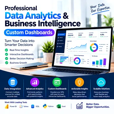 Professional Data Analytics & Business Intelligence - Custom Dashboards