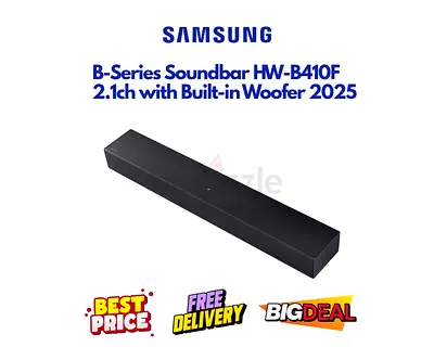 Samsung B-Series Soundbar 2.1ch with Built-in Woofer HW-B410F - Like New, FREE DELIVERY, WARRANTY