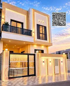 Townhouse for sale in Ajman Al Yasmin, 5 master bedrooms, majlis and living room, freehold ownership
