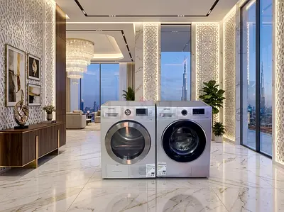 Samsung 8kg Laundry Pair, Front Load Washer & Dryer, Like New