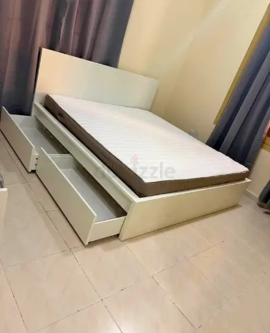 Ikea King Size Bed with Mattress Available in Perfect Condition