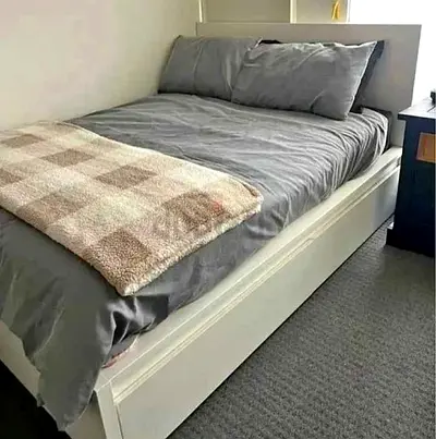 Ikea King Size Bed with Mattress Available in Perfect Condition
