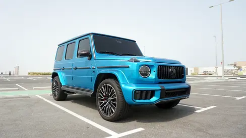 🔥 EXCLUSIVE 2025 MERCEDES-AMG G 63 | MANUFAKTUR HYPER BLUE MAGNO | FIRST OWNER | GCC SPECS 🔥