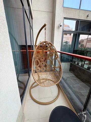 Hanging Rattan Egg Chair with Stand — Good Condition