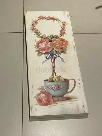 Tea flower plant wall frame