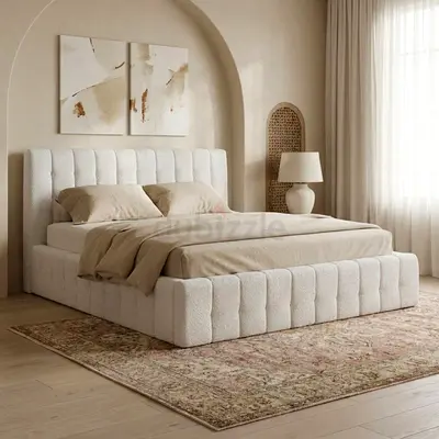 New Island Stonia Queen Upholstered Bed - 160x200 cm