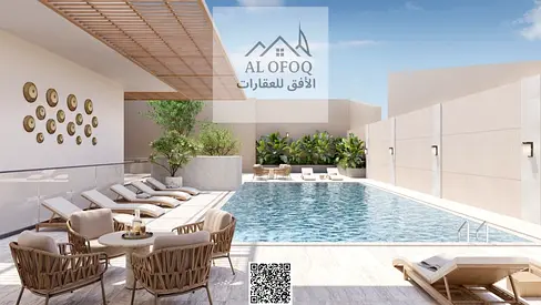 فرصة ممتازة للسكن والاستثمار | شقة غرفتين وصالة في العامرة عجمان | 1,517 قدم² | مقدم 5% | أقساط ميسرة 6 سنوات | التسليم ديسمبر 2028