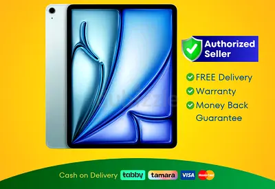 Apple iPad Air 13 inch - M2 Chip - WiFi + Cellular - 128GB - Blue, A2899 | New | Warranty | FREE D