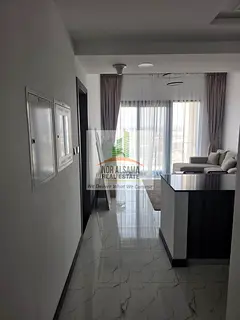 Furnished 1BR Apartment | Tower C Rukan | Balcony & Pool View