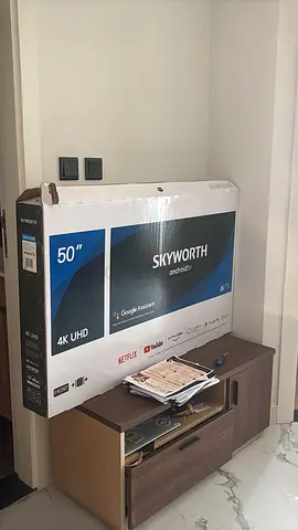 Skyworth 50" 4K UHD TV - Brand New in Box, everything new