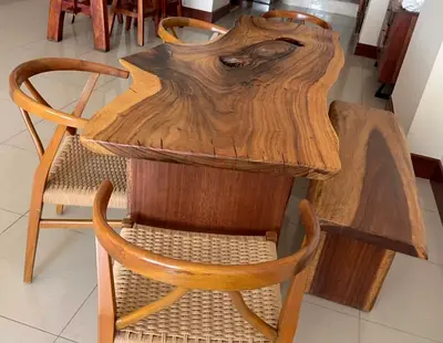 Selling Premium Quality Solid Wood Marina Home Dining Table With 4 Chairs And Bench