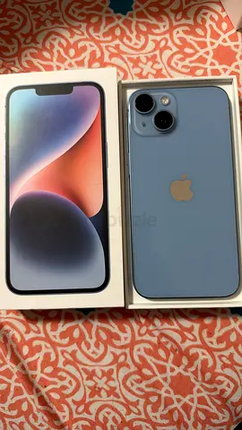 iPhone 14 (Blue) with original box - Good condition