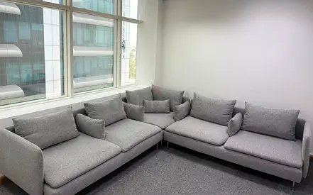 IKEA soderhamn l Shape Sofa light gray color