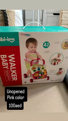 Unopened FirstStep Baby Walker - Pink (4-in-1) - AED 100