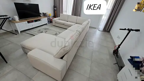 IKEA Kivik Corner U Shape Sofa Beige