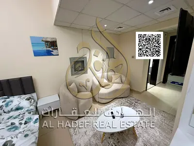 استوديو مفروش في ابراج الياسمين ببلكونة عجمان الجرف 2 مقابل ستس سنتر عجمان السعر 3700 درهم شامل جميع الفواتير مع باركينج التامين 1000 درهم