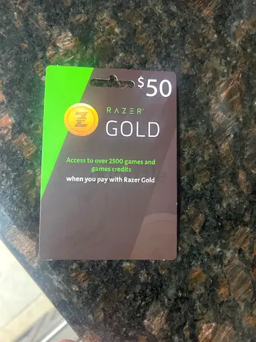 Razer Gold $50 prepaid game credit card - unused