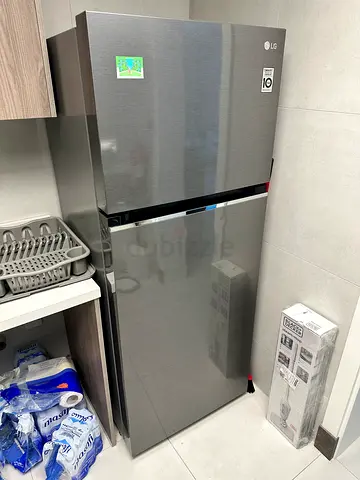 LG Double Door Refrigerator 395LTR, Door Cooling+, Multi Air Flow, Dark Graphite, GN-B512PQGB