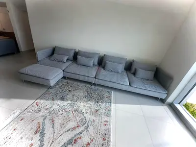 IKEA soderhamn l Shape Sofa light gray color