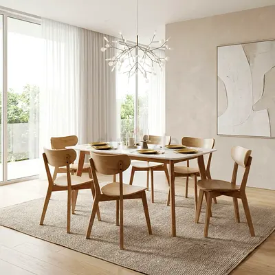 New Scandi Luma 6-Seater Dining Set