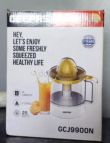 Geepas GCJ9900N 1L Citrus Juicer - Brand New in Box