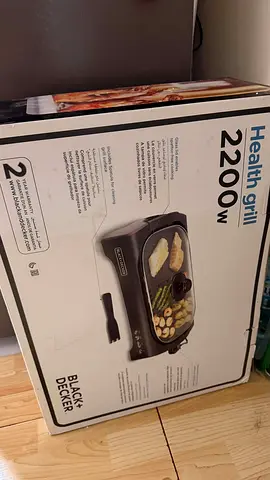 Black+Decker 2200W Health Grill — Electric Tabletop Grill - used twice only