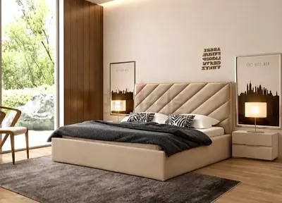 Modren design New King size Luxury Family Bed frame with Mattress Available