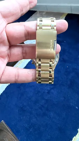 Men's Police gold-tone stainless steel wristwatch