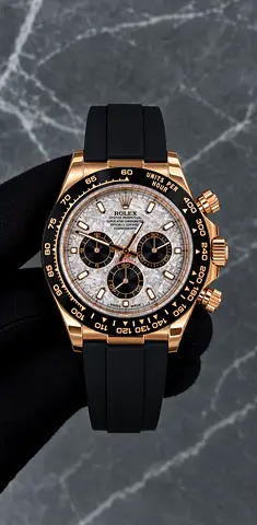 Rolex Daytona Cosmograph – Rose Gold & Black | Meteorite Dial