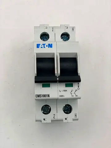 Eaton EMS1001N 100A Double Pole Main Switch Disconnector Isolator (240V SP+N)