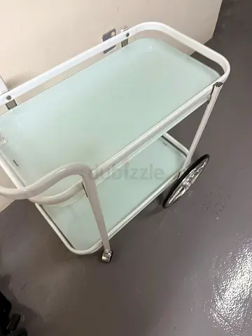 Trolley serving table