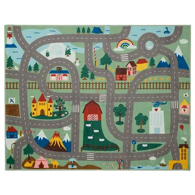 Kids Play Road Map Rug FREE DELIVERY