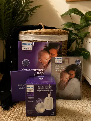 NEW and UNOPENED philips avent single wearable breast pump with FREEBIES