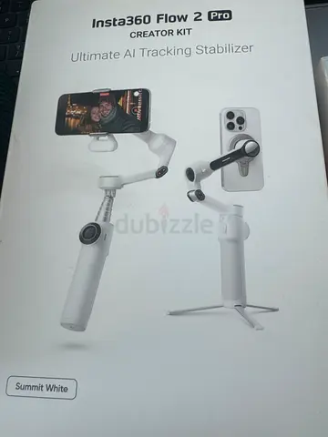 Insta360 Flow 2 Pro Creator Kit (Summit White) - AI Tracking Stabilizer
