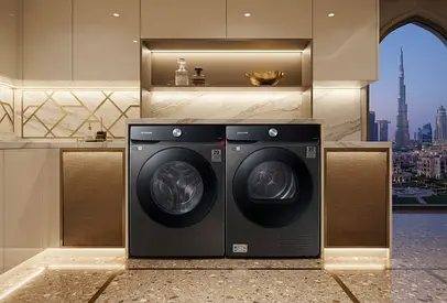 Samsung Bespoke 11.5kg Washer & 9kg Dryer Set, Black Stainless, Front Load