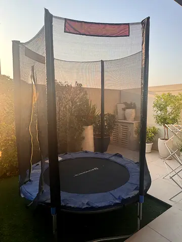 Used 6ft Round Kids Trampoline with Safety Net - great condition
