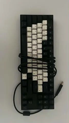 Compact wired mechanical keyboard (75% layout) — good working condition