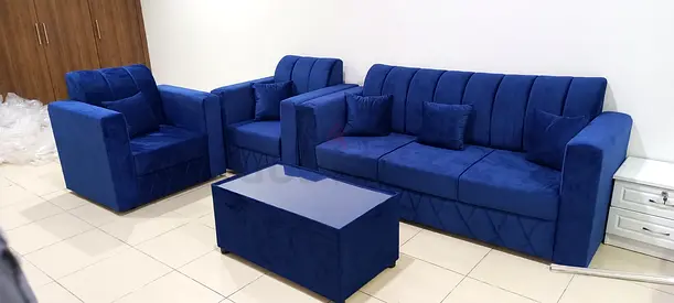 Durable brand new 5 seater sofa with table and pillows you can get