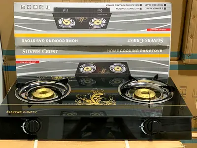 Glass burner Stove with Gas cliynder set