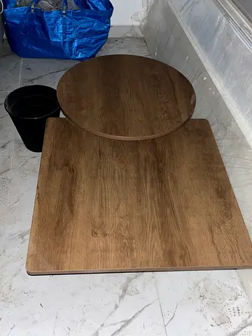 Set of two wooden table tops /Tea or main side tables
