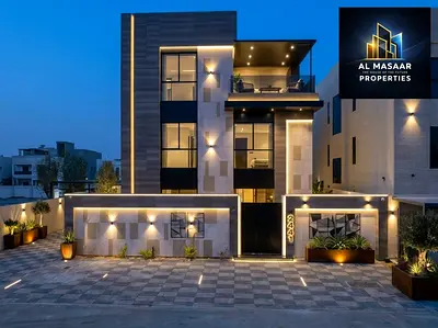 A fully smart, three-story villa located directly behind the service area, featuring a private pool and rooftop terrace. The price includes electricit