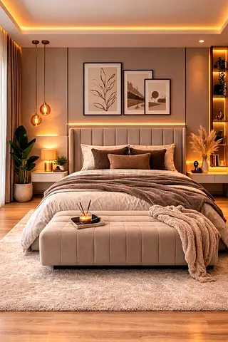 New beige colour 180*200 king size Bed