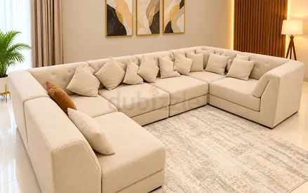 Large L-shaped sofa