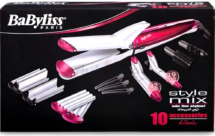 BaByliss 10-in-1 Hair Styler (Straightener, Crimper & Curlers) - Used